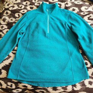 OLD NAVY Women's Half zip fleece Pullover, Medium, Teal.